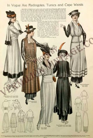 1914 Pictorial Review Fashion & Pattern Pages,  from FALL of 1914 4