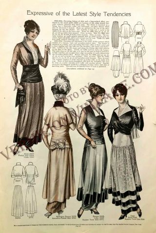 1914 Pictorial Review Fashion & Pattern Pages,  from FALL of 1914 5