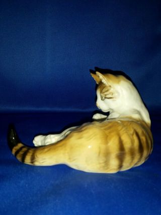 Antique Hutschenreuther Selb Kunstabteilung Porcelain Cat Figurine Germany