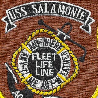 USS Salamonie AO - 26 Replenishment Oiler Ship Patch 2
