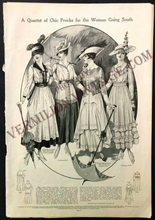 1916 Pictorial Review Fashion & Pattern Pages,  January & 1916 misc pgs 2