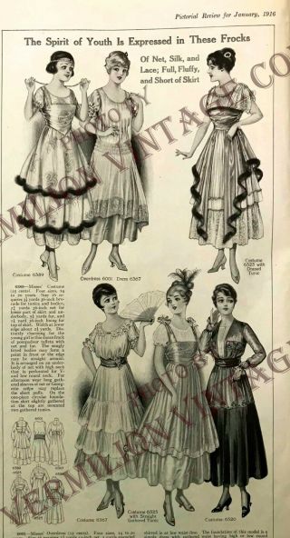 1916 Pictorial Review Fashion & Pattern Pages,  January & 1916 misc pgs 3