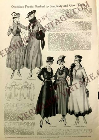1916 Pictorial Review Fashion & Pattern Pages,  January & 1916 misc pgs 4