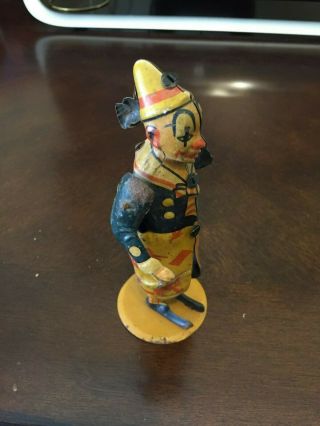 Antique Tin Toy Wind - Up Clown