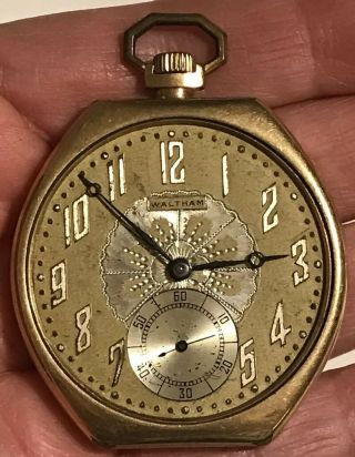 Antique 1920 Waltham Model 1894 Grade No 210 Sz12s 7 Jewel Open Face Pocketwatch