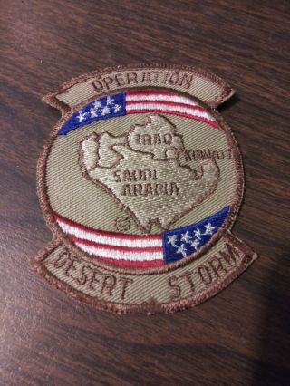 Us Air Force Operation Desert Storm 3 " X 4 " Squadron Patch