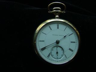 Illinois 18,  O.  F. ,  Lever Set,  Key & Stem Wind Early Railroad Pocket Watch.