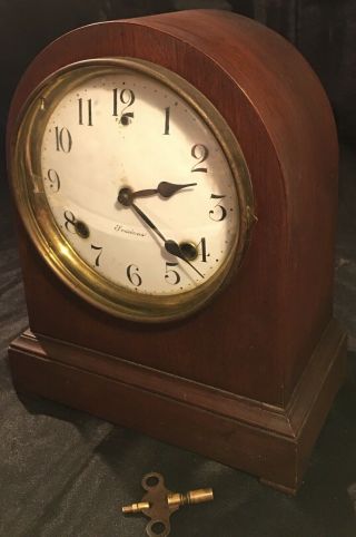 Vintage Sessions Mantle Clock with Key 8 Day Cathedral Gong 3