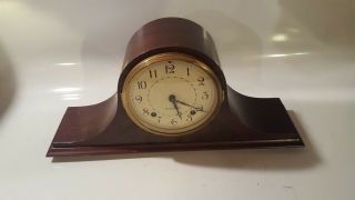 Seth Thomas Vintage Mantle Clock Wood Staunton 2W 8 - Day With Brass Key 2