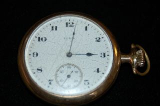 Vintage 1922 Elgin National Watch Co.  Pocket Watch Sn 24586716 Keystone Case