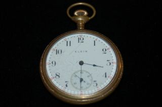 Vintage 1909 Elgin National Watch Co.  Pocket Watch Sn 13764718 Phila.  Case
