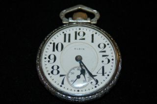 Vintage 1921 Elgin B.  W.  Raymond 19 Jewel Pocket Watch Sn 23387485 Illinois Case