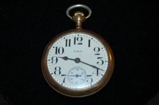 Vintage 1927 Elgin National Watch Co.  Pocket Watch Sn 29817219 B&b Royal Case