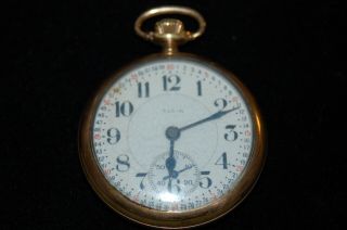 Vintage 1921 Elgin B.  W.  Raymond 19 Jewel Pocket Watch Sn 24218888 B&b Royal Case