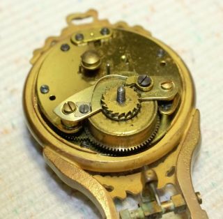 Antique Junghans Diana Mystery Swinger Clock RARE 24 HOUR DIAL 10