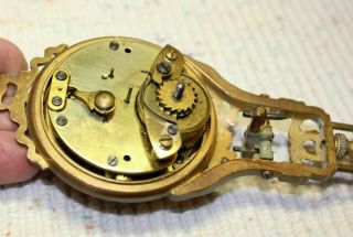 Antique Junghans Diana Mystery Swinger Clock RARE 24 HOUR DIAL 9