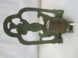 Vintage / Antique Art Deco Nouveau Cast Iron Lamp - Nude,  Dogs B0743 6