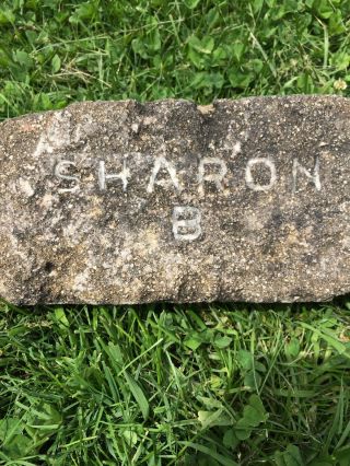 VERY Rare Antique Brick Labeled “Sharon B” Sharon Fire Brick Pennsylvania 2