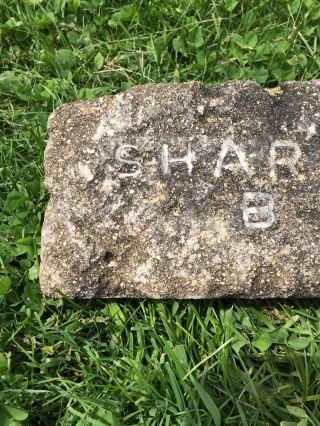 VERY Rare Antique Brick Labeled “Sharon B” Sharon Fire Brick Pennsylvania 3