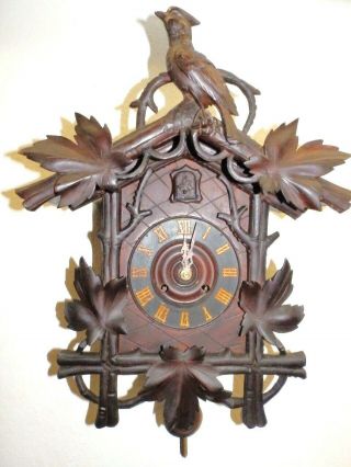 Top Rarity Black Forest Cuckoo Clock Spring Windup With Extreme Rarely Movement