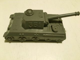 Vintage Marx Battleground/Desert Fox Dark Gray German Tank 2