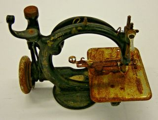 Antique Willcox & Gibbs York Treadle Sewing Machine,  Parts Vtg Patina 7