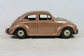 Japanese Tin Toy Auto Bandai 1960 Volkswagon Beetle Friction All 8 "