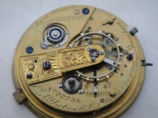E S Yayes & Co Liverpool lever fusee movement 40mm wide dial sn22739 Ca 1820? 4