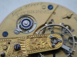 E S Yayes & Co Liverpool lever fusee movement 40mm wide dial sn22739 Ca 1820? 6