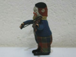 Vintage Schuco Solisto Wind Up Clown Playing Violin Tin Litho German 1930 ' s - 226 6
