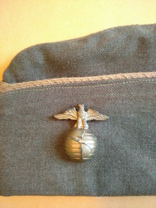 US Military WWII Cap Hat w Eagle Globe Pin 1941 Size 7 Society Brand Hat Company 5
