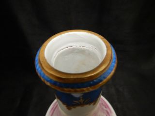 ANTIQUE FRENCH SEVRES HAND PAINTED PORCELAIN VASE 6