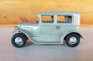 Rare Vintage Arcade 118 Cast Iron Car Gray Made In Freeport Ill
