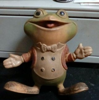 1948 Ed Mcconnell Rempel Mfg Froggy The Gremlin Rubber Frog Squeaky Toy 5 "