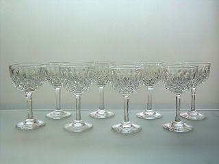 Thomas Webb Crystal Aperitif Glasses Set Of 8 Signed