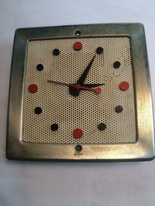 Vintage Nutone Art Deco Mcm Clock Face Door Bell Chime