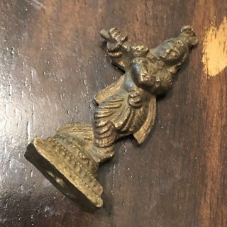 Antique 1700 - 1800’s Indian God Krishna Brass Figurine Idol Figure Hindu Religion