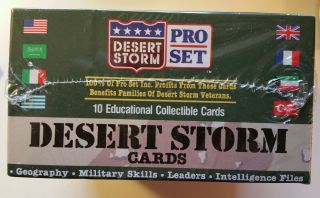 1991 DESERT STORM PRO SET - 10 EDUCATIONAL COLLECTIBLE CARDS - 36CT 2