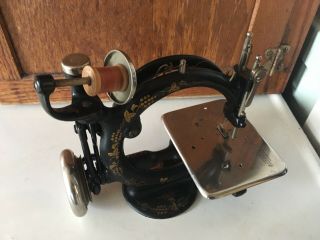 Antique Hand Crank Operated Willcox Gibbs sewing machine.  (c) 1915 5