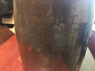 Old Vintage Brown Stoneware Jug Crock Advertising Bowling Green,  KY.  1 gallon 4