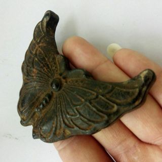Chinese jade,  Hongshan culture,  hand - carved,  black magnet,  Butterflies,  pendant 4