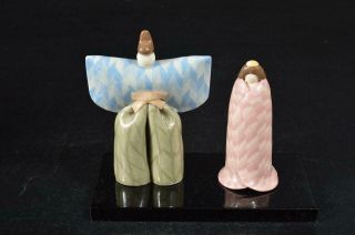 S9292: Japanese Banko - ware hina - ningyo DOLL displayed at Girls’ Festival w/box 2