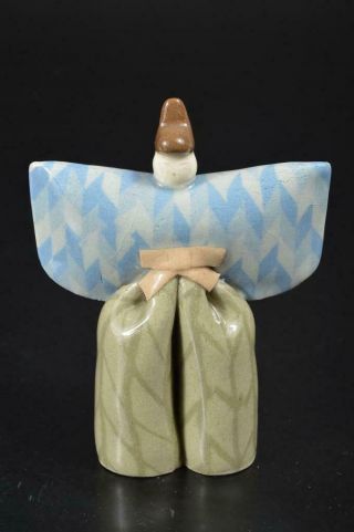 S9292: Japanese Banko - ware hina - ningyo DOLL displayed at Girls’ Festival w/box 7