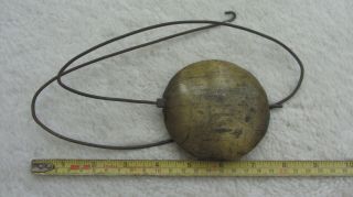 Longcase Grandfather Clock Pendulum Brass Faced Bob,  And Slide
