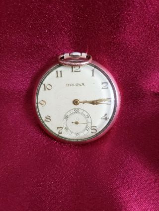 Vintage bulova pocket watch 2