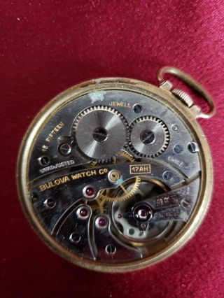 Vintage bulova pocket watch 6