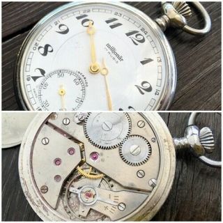 ✩ Antique MilljonÄr Cal.  233 Swiss Made Old Pocket Watch 17 Jewels