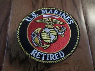 U.  S.  Military Marine Corps Retired Patch Eagle Globe And Anchor Ega