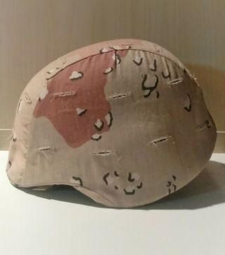 Us Desert Storm Chocolate Chip Pasgt Helmet With Cover