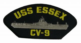 Uss Essex Cv - 9 Patch Usn Navy Ship Aircraft Carrier Apollo Mission